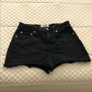 Black High Waisted Shorts